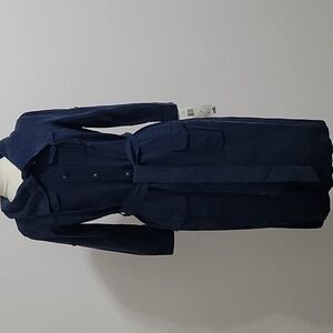 Ralph Lauren Navy Safari-Style Belted Shirt Dress